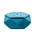 thumbnail image 4 of Velvet Diamond Tufted Storage Ottoman, Multi-Functional Seating Footrest, 4 of 11