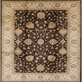 thumbnail image 1 of Ahgly Company Indoor Square Mid-Century Modern Red Brown Oriental Area Rugs, 5' Square, 1 of 6