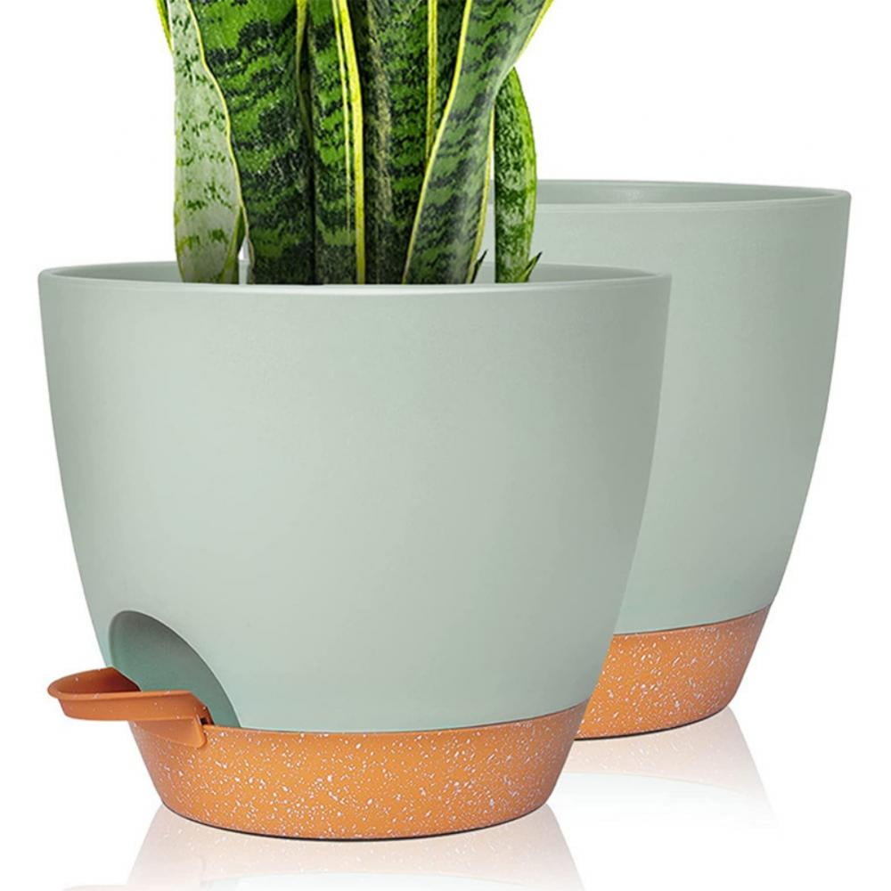 9 inch Self Watering Planters, Indoor Self Watering Plant Pots with