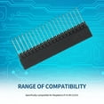 thumbnail image 3 of 5pcs Pitch Stacking Header 2*20 40 Pin 2.54mm PA6T Extra Tall Female Pin Header Stackable Header Compatible for Raspberry Pi A+/B+/2/3/4, 3 of 9