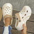 thumbnail image 4 of 2024 Sandalias de suela gruesa para mujer, plataforma EVA, zuecos, zapatos de jardín de moda para mujer, zapatillas de playa gruesas antideslizantes para exteriores, 4 of 5