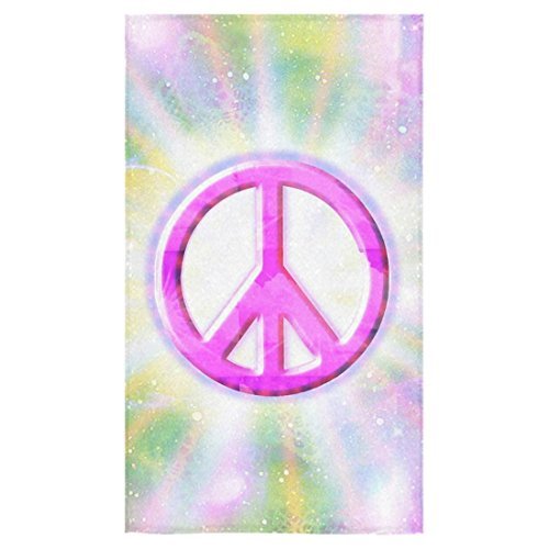 ZKGK Peace Sign Hand Towel Bath Bathroom Shower Towels 16"x28"(One side
