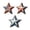 A003-Independence Day Standing Wooden Decorations, Patriotic Wooden Star Blocks, Memorial Pentagram for Memorial Day, variant on 4th of July Decorations Wooden Stars , 3D Glitter Star Memorial Day Tiered Tray Decor, 4th of July Red White Blue Patriotic Decoration for Home Table Desk Door Shelf