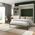 thumbnail image 2 of Bestar Versatile Engineered Wood Queen Murphy Bed and Organizer/Drawers in White, 2 of 12