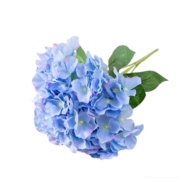 Cateissary Fiesta de hortensias artificiales Flores de simulación Decoraciones de plantas al aire libre Centros de Arreglos Jardín Habitación Decoración del hogar Azul Cateissary HA070479-02