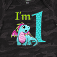 thumbnail image 4 of Inktastic Blue and Pink Baby Dragon First Birthday Boys or Girls Baby Bodysuit, 4 of 5