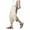 Beige, variant on Summer Cropped Pants Men's Striped Casual Pants Trend Large Size Baggy Wide Leg Knickers Pants for Men Hop, Size XXL