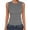 Gray, variant on ClodeEU Women's Ribbed Crew Neck Sleeveless Tank Top, Trendy Casual Slim Fit Top for Summer Black,Women's Plus L