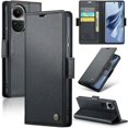 thumbnail image 1 of Funda tipo cartera OPPO Reno 10 5G con cierre magnético, RFID, tarjetero, soporte, carga inalámbrica, 1 of 5