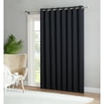 thumbnail image 3 of DecoSource Black Patio Panel Blackout for Sliding Glass Door Thermal Insulated Curtains, 102 in x 96 in - Black, 3 of 5