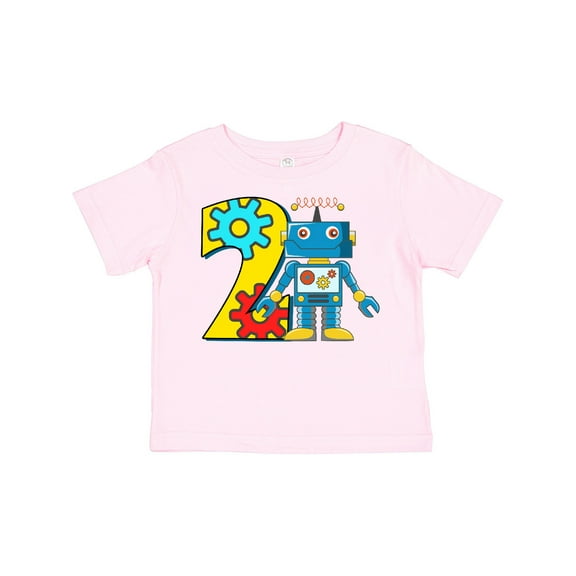 Inktastic 2nd Birthday Robot Boys or Girls Toddler T-Shirt