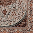 thumbnail image 5 of Contemporary Home Living 2.25' x 3.25' Persian Medallion Floral Area Throw Rug - Cream and Brown, 5 of 8