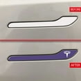 thumbnail image 3 of IPG for Tesla Model 3 / Model Y Door Handle Decal Sticker Wrap Kit (Set of 4) with Tesla Logo (Lavender), 3 of 6