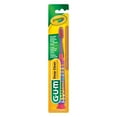 thumbnail image 2 of GUM Crayola Deep Clean Children’s Toothbrush, w/Su Countion Cup Base, Ages 4+, 1 Count (Pack of 4), 2 of 7