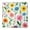 Pioneer Flower Floral, variant on Pioneer Flower Floral Print Pattern Square Fitted Tablecloth with Elastic Edge,Square Table Cover,Washable Elastic Table Cover for Home Kitchen Party Decor 34"x34"