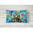 thumbnail image 2 of Hippie Animal Tortoise Turtle Throw Pillow 12 in x 16 in, 2 of 4