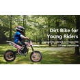 thumbnail image 2 of LEAQU Pink 50cc Dirt Bike for Kids Girls, 2-Stroke Gas Powered Off-Road Motorcycle, Hydraulic Disc Brakes, 10" Tires, 330LBS Load, Youth Motocross Bike, 2 of 11