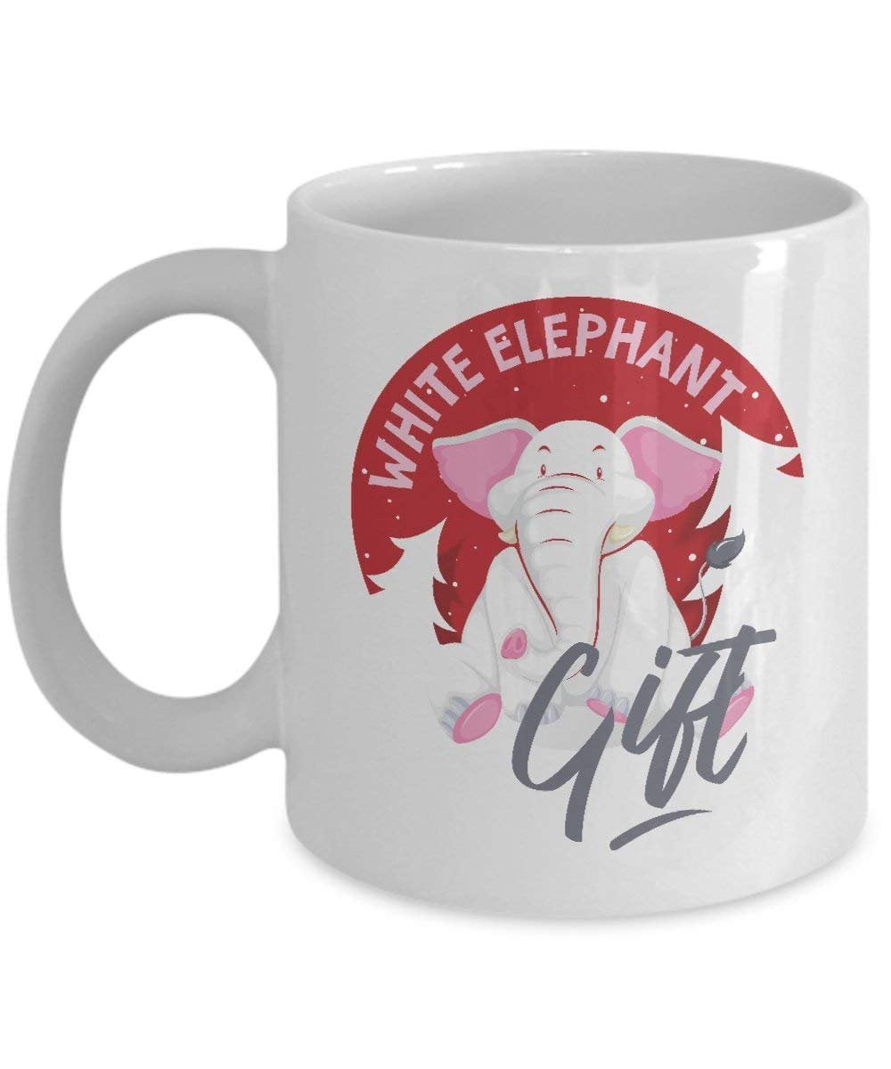 Funny '100% Silicone Free' Coffee Mug - 14 Oz Novelty Gag Gift For Adults, White Elephant, Christmas, Parties