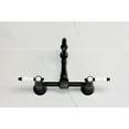 thumbnail image 4 of Kingston Brass KS2440BPL Bel-Air Double-Handle Wall-Mount Bridge Kitchen Faucet, Matte Black, 4 of 7