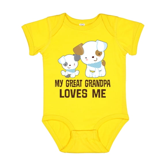Inktastic My Great Grandpa Loves Me Boys Grandson Boys Baby Bodysuit
