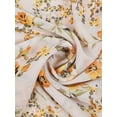 thumbnail image 3 of INSPIRE CHIC Women's Scarf Chiffon Sunscreen Swimwear Long Floral Wrap Shawls Yellow, 3 of 7