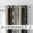 thumbnail image 5 of Black And Beige Black Out Curtains, Abstract Chic Cream Tan Brown Vintage Blackout Window Curtains Decor For Boy Bedroom, Living Room, Art Gallery Grommet Window Drapes-42"W x 84"L (Pack of 2), 5 of 6