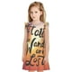 thumbnail image 1 of Fotbe Not All Who Wander Are Lost Vestido de Dormir para Niñas de 3 a 10 Años, Mangas Cortas, Estilo Princesa, Pijama Camisón con Mangas Voladas-Medium, 1 of 6