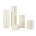 thumbnail image 4 of Miumaeov Wedding Centerpieces Cardboard Vases, Set of 5 Flower Vase Flowers Stand for Party Tables Decorations, Elegant Bulk Weddings Decoration Table Cylinder Centerpiece Stands, 4 of 11