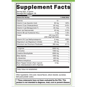 BlueEarth Company Pre-Workout Powder Supplement, Creatine Monohydrate, L-Arginine 5000mg, L-Citrulline 1000mg, Nitric Oxide, Beta Alanine, L-Glutamine, Caffeine, Strawberry Banana 30 Servings