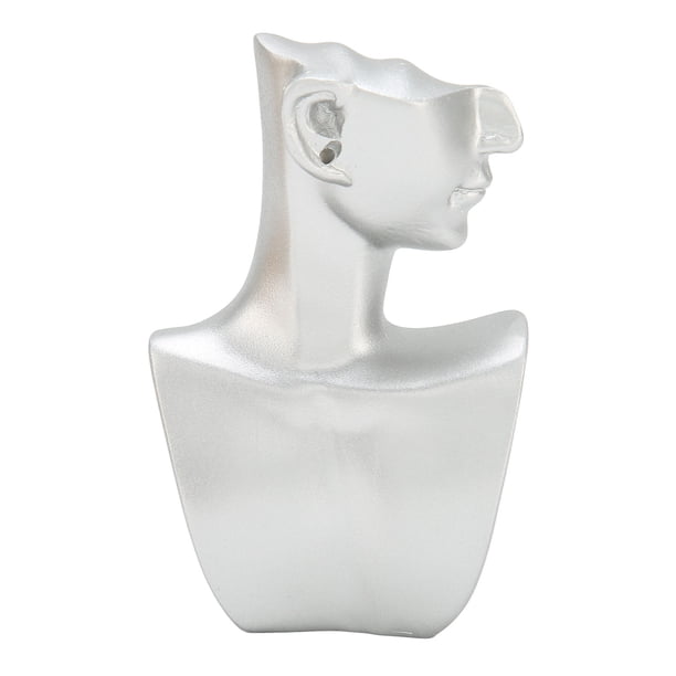 Soporte de exhibición para collar de maniquí, soporte de exhibición para aretes de maniquí, soporte para aretes de maniquí, soporte para aretes de maniquí de resina elaborado con cuidado