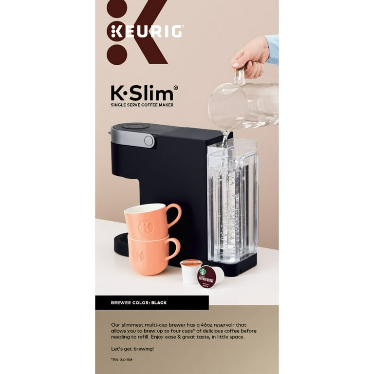 Keurig K- Slim Single Serve K-Cup Pod Coffee Maker, Multistream