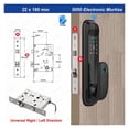 thumbnail image 2 of Door Lock, TTlock App Smart Door Lock Tuya Finrprint Smart Card Eletronica Home Office Intellint Digital Lock ,Easy to Install, 2 of 7