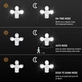 thumbnail image 5 of 2 Pack 3CCT LED Motion Sensor Security Light, Dusk to Dawn Outdoor Flood Light, 35W, 3000K/4000K/5000K Selectable, White, 5 of 9
