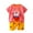 Hot Pink A6, variant on Hrsba Casual Short Sleeve Round Neck Collar Botton Printed Short Pants Sets for Kids Summer Clothes,Toddler Summer Short Sleeve Round-Neck Blouses & Shirts Sets
