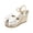 White, variant on Women's Fashion Casual Summer Arrival Solid Color Trendy Versatile High Heel Sandals Black 5.5