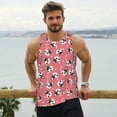 thumbnail image 6 of Fuzoiu French Bulldog Face Print Men's Workout Tank Tops,Sleeveless Gym Shirt Quick Dry,Fitness Bodybuilding T-Shirt,Muscle Athletic Workout Tee-3X-Large, 6 of 7