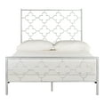 thumbnail image 2 of SAFAVIEH Morris Geometric Glam Lattice Metal Headboard, Queen, Antique Silver, 2 of 8
