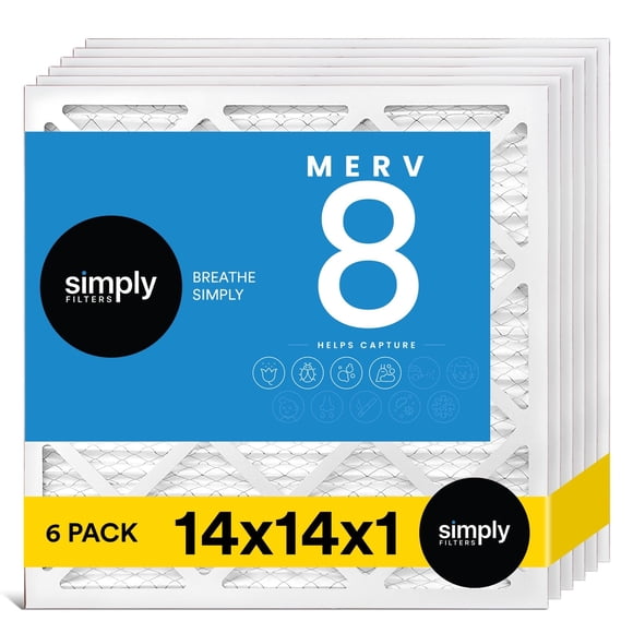 Filtro de Aire Simply 14x14x1 MERV 8 MPR 600 Paquete de 6
