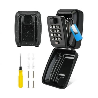 Key Lock Box for Outdoor Use, 12-Position Combination Key Storage Box