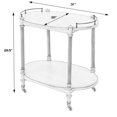 thumbnail image 5 of Butler Specialty Company Kathleen 2 Tier Bar Cart - Antique Beige, 5 of 5