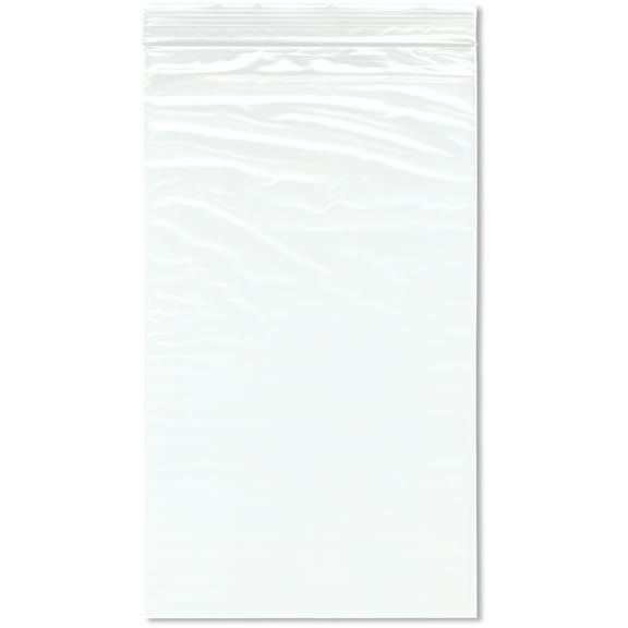 Plymor 7" x 12" (Pack of 100), 2 Mil Zipper Reclosable Plastic Bags