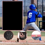 Kapler 6x8 FT Baseball Pitching Backstop, Heavy-Duty PVC Target Net