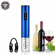 Electric Wine Bottle Opener Cordless Automatic Stainless Steel with LED Corkscrew and Foil Cutter