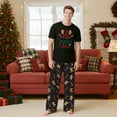 thumbnail image 7 of Family Christmas Pajamas Set Short Sleeve - Matching Holiday Santa Gingerbread Printed PJs , Man L, 7 of 7