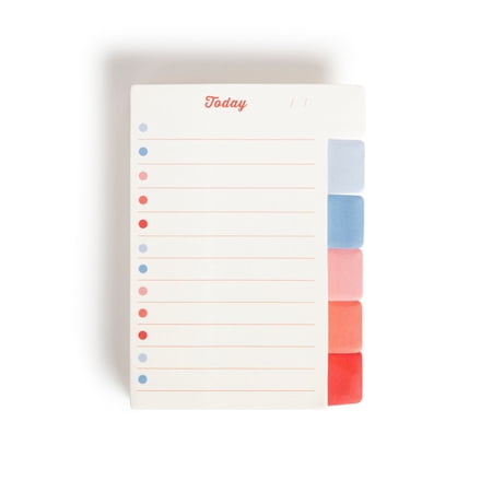 U Brands Tabbed Sticky Notes Set, 4 x 2.9 in., 120 Sheets, Multi-color