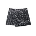 thumbnail image 4 of Elegant Beaded Festival Mini Skirt, Sparkly High Waisted Stretchy Bodycon, Shimmering Bow Front Party Ready Night Out Clubwear, 4 of 5