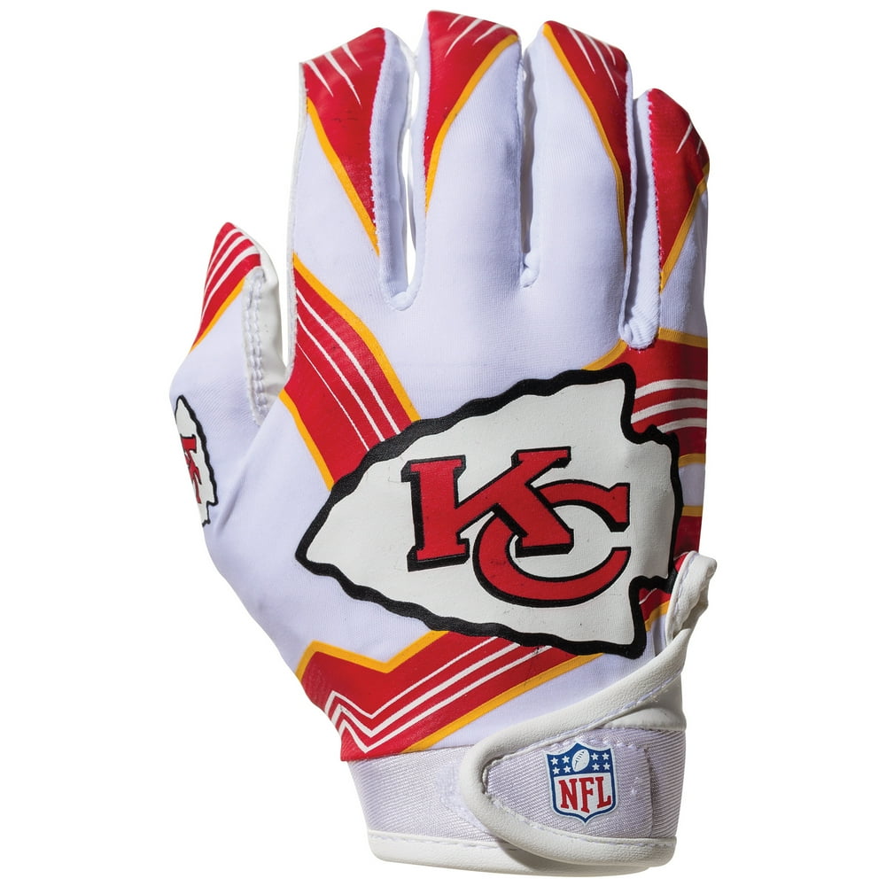 Franklin Sports NFL Kansas City Chiefs Youth Football Receiver Gloves