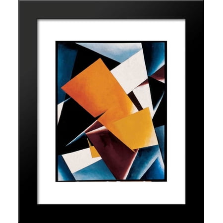 Painterly Architectonic 20x24 Framed Art Print by Popova, Lyubov