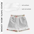 thumbnail image 5 of Kids' Beach Pants Comfortable Swim Trunks Watercolor Rose Floral Pattern Shorts for Pool Vacation and Lounge Wear X-Small, 5 of 8