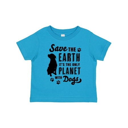 

Inktastic Save the Earth It s the Only Planet with Dogs with Pawprints Boys or Girls Toddler T-Shirt